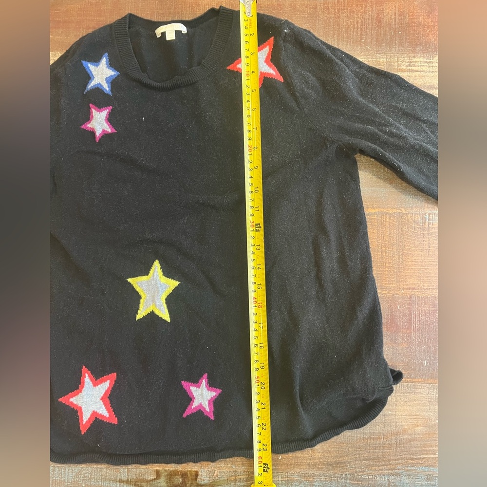 Lisa Todd cotton cashmere star sweater M - Picture 6 of 7